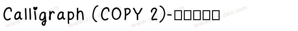 Calligraph (COPY 2)字体转换